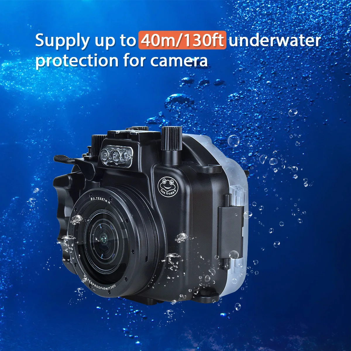 Seafrogs M5 Diving Camera Housing 40m/130ft Underwater Plastic Camera