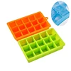 BPA Free Food Grade Multi Blocks Mini Square Silicone Clear Ice Cube Tray for Wholesale