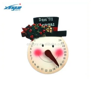Snowman Countdown To Christmas Wall Hanging Advent Calendar Snowman Countdown To Christmas Wall Hanging Advent Calendar