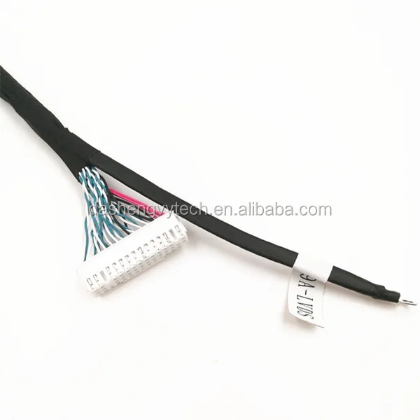 Buy Wholesale Taiwan Jae Fi 40 Pin Lcd Connector Cable Assembly Lvds Wire  Harness & Jae Fi Lvds Cable 40 Pin Lcd Connector
