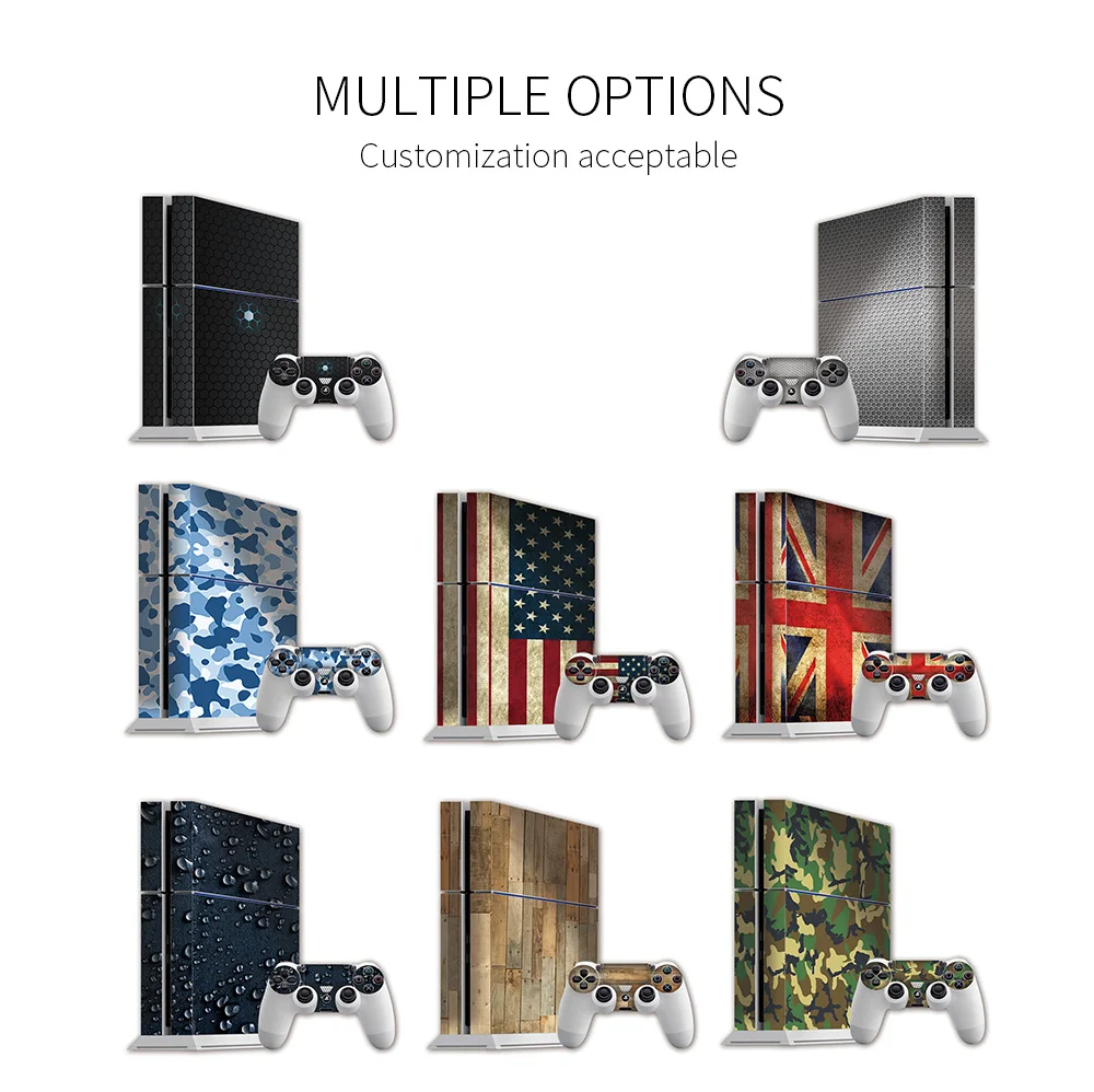 Factory Competitive Price Video Game Skin Cover Decal Sticker for PS4 Playstation 4 Controller