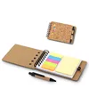 eco friendly mini cork notebook with memo sticky notepad and paper ball pen NOTEBO816