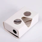 カスタムブランド google 段ボール V2 vr メガネ段ボールリーダービューア低価格の仮想現実マーケティングのための