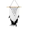 QJMAX Boho Home Decoration Cotton Rope Knitting Woven Wall Hanging For Living Room
