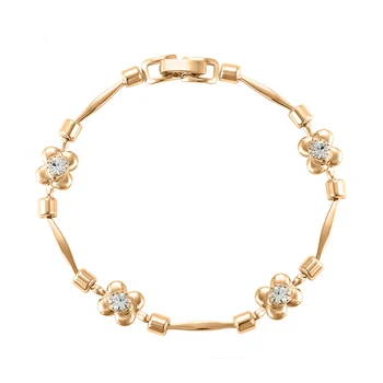 75319 Fashion Style Women Jewelry Simple Designs 18k Gold Flower 75319 Fashion Style Women Jewelry Simple Designs 18k Gold Flower Shaped Bracelet