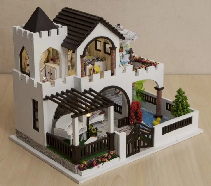 Aliexpress.com : Buy Mediterranean Castle Large DIY Wood