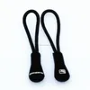 custom soft pvc zipper pull with raised logo on front and back