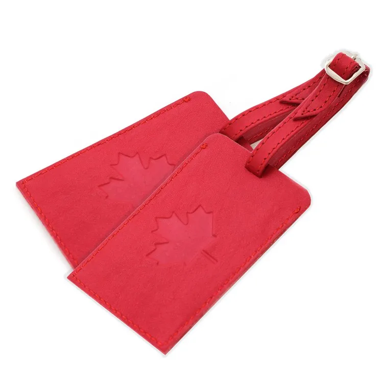Canada Luggage Tag Leather Custom Name Tag Travel New Design Label