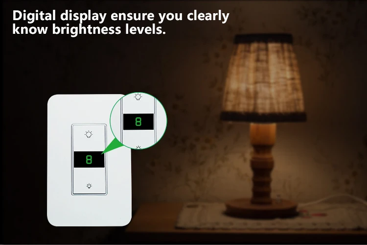 Tuya Wifi Smart Life Push Button Dimmer Light Switch,Electric Wall Switch for Google Home,Amazon Alexa