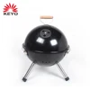 Highest Level Small Size Round Portable Barbecue Football Shaped Charcoal Bbq Table Grill