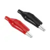 Gelsonlab HSPE-179 Black Red Alligator Clips Electrical Clamps Crocodile Jumper Electric Covered Test Lead Clamp Soft Protective