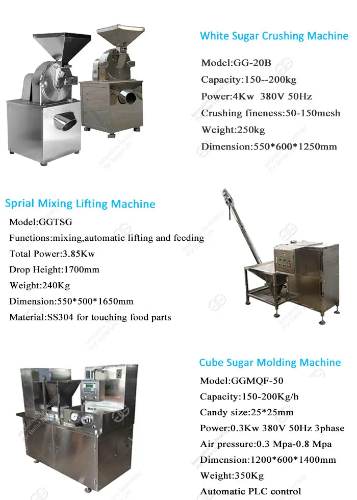 Sugar Lump Machinery Sugar Cube Moulding Forming Machines Sugar Cube