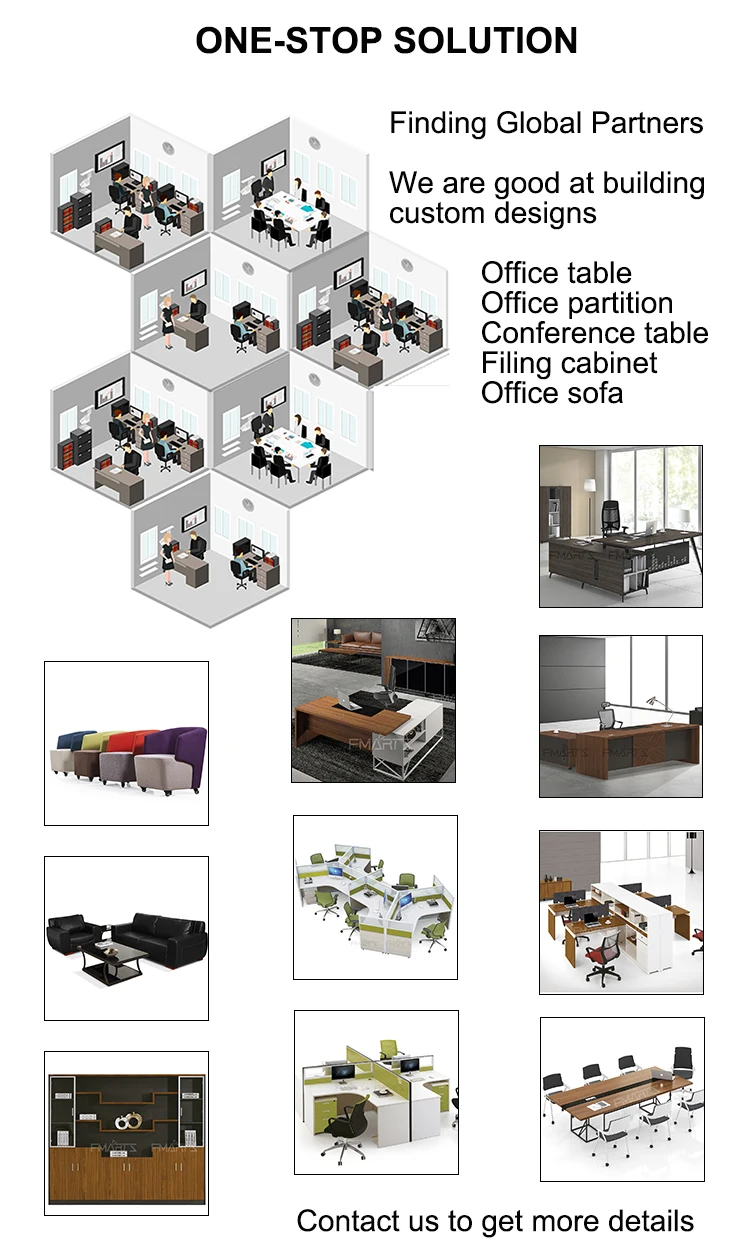 China Office Furniture Modern Style MDF Manager / CEO Executive Desk Office
