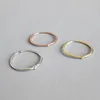 Delicate Tiny Skinny Stacking Silver Ring Dainty Adjustable Gold/silver/rose gold Stackable Little Band Minimalistic Ring