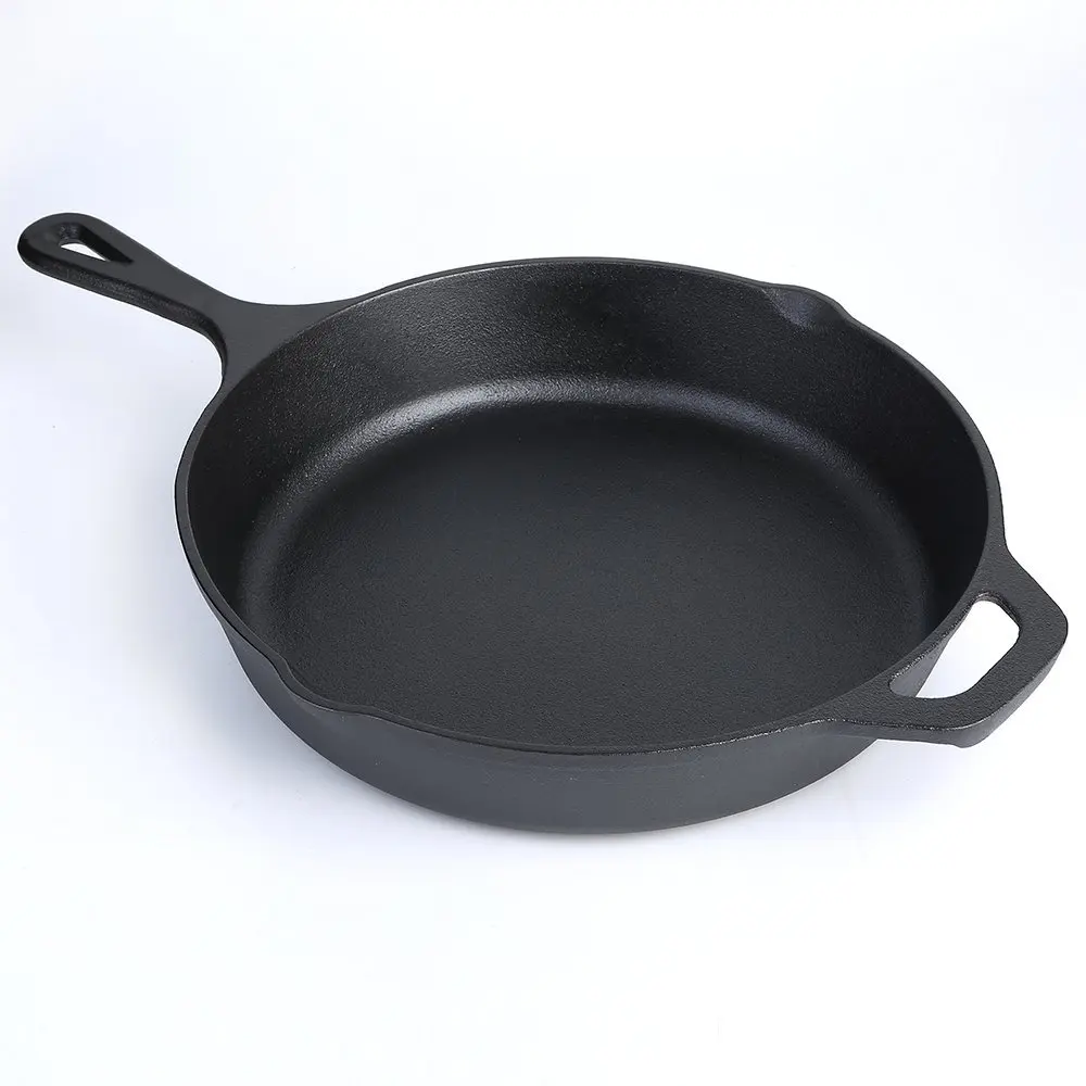 13 Years Manufacture Yk 12inch Preseasoned Cast Iron Skillet Pan