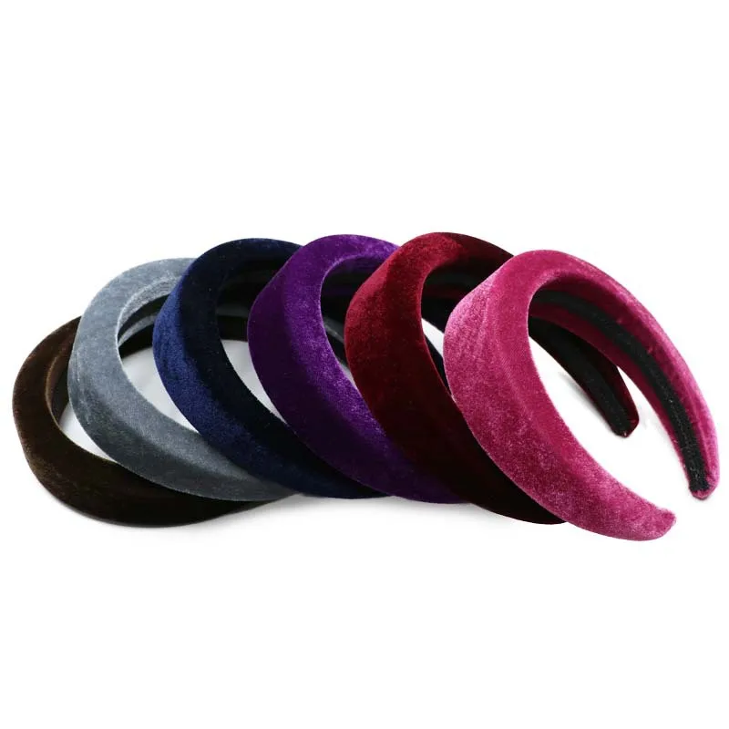 Plush Velvet Padded Headband Custom Shape Foam For Padded Headbands