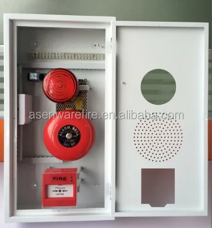 Conventional fire alarm strobe hooter/speaker/manual call point 3 in 1 panel