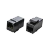 RJ45 Female to Female UTP CAT6 Keystone inline Coupler,Black