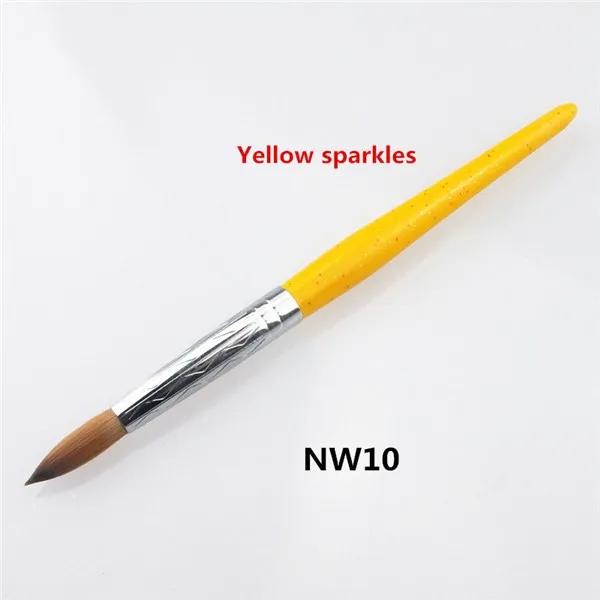 Wholesale Different Size Wooden Handle Nail Art Brush 100 Kolinsky Nail Art Pen For