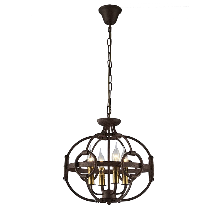 Turkish vintage industrial camino round drum circular lantern led pendant light chandelier for living room