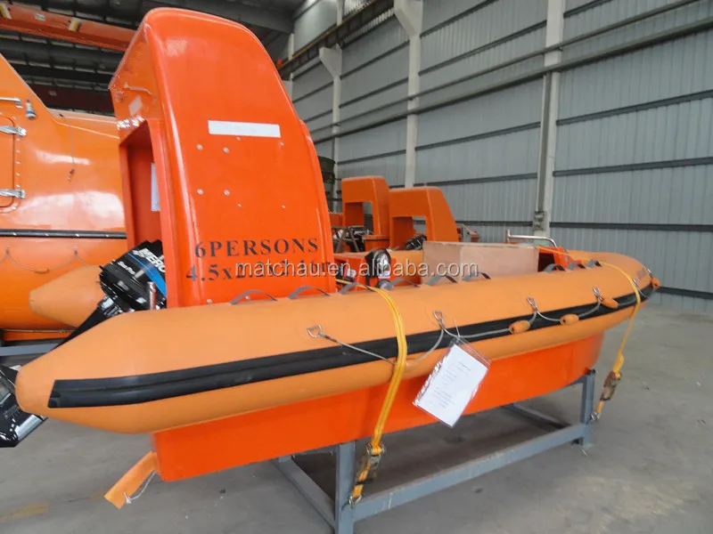 Fast Speed Rigid Hull Inflatable Fender Ship Used Rescue Boat For Sale