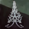 White pyramidal acrylic christmas tree