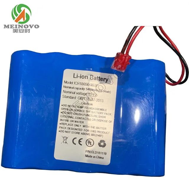 li-ion replacement battery 11.1V 5400mAh Chau-vet parts PTJ3012050004 EZpar 64 RGBA 11.1V (BOM#9)