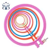 SKC Cross Stitch Craft DIY Tool Adjustable Embroidery Hoop Handhold Circle Embroidery Plastic Frame Hoop