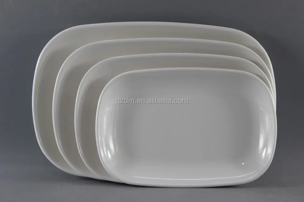 Set Of 4pcs Melamine Oval Plate/Melamine Oval Plate Set