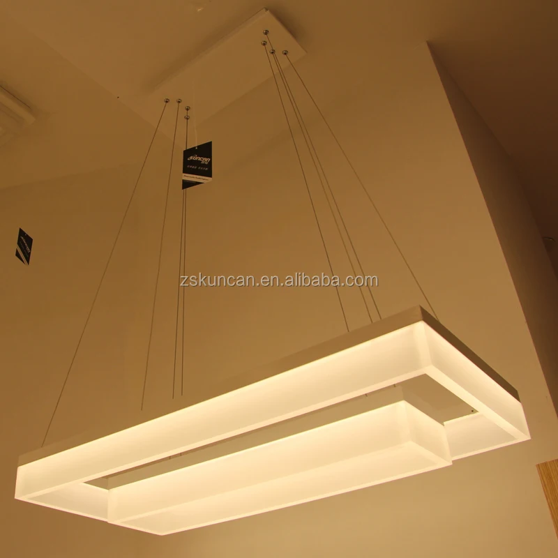 Alta calidad rectángulo led lámpara de acrÃlico para mesa de ... Lamparas led comedor