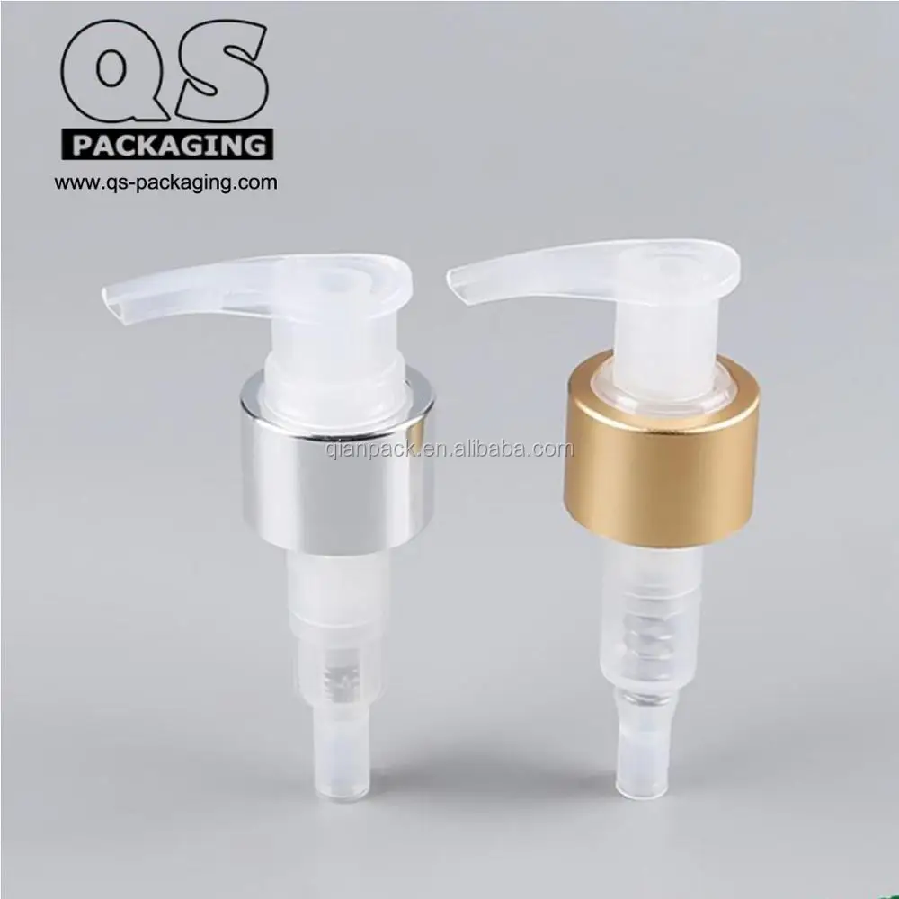 28/400 Plastic Ribbed Lotion Pump With Twist Up Lock For Container