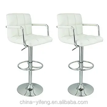 White Leather Barstools white leather bar stool counter swivel pu adjustable hydraulic arm White Leather Barstools white leather bar stool counter swivel pu adjustable hydraulic arm