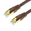 Network Wire Cable With Twisted Bare Copper Conductor Multi Length Cat7 SFTP Patch Cords