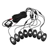 RGB LED Rock Light Kits 8Pods Bluetooth Remote Control Lights for Off Road Truck ATV SUV Vehicle Boat with Timing & Music Mode