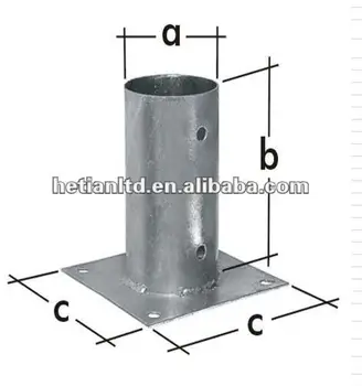 Concrete Round Pole Anchor - Buy Round Pole Anchor,Concrete Post,Round ...