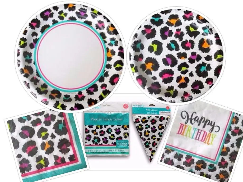 buy-rainbow-cheetah-animal-print-deluxe-party-supplies-kit-in-cheap