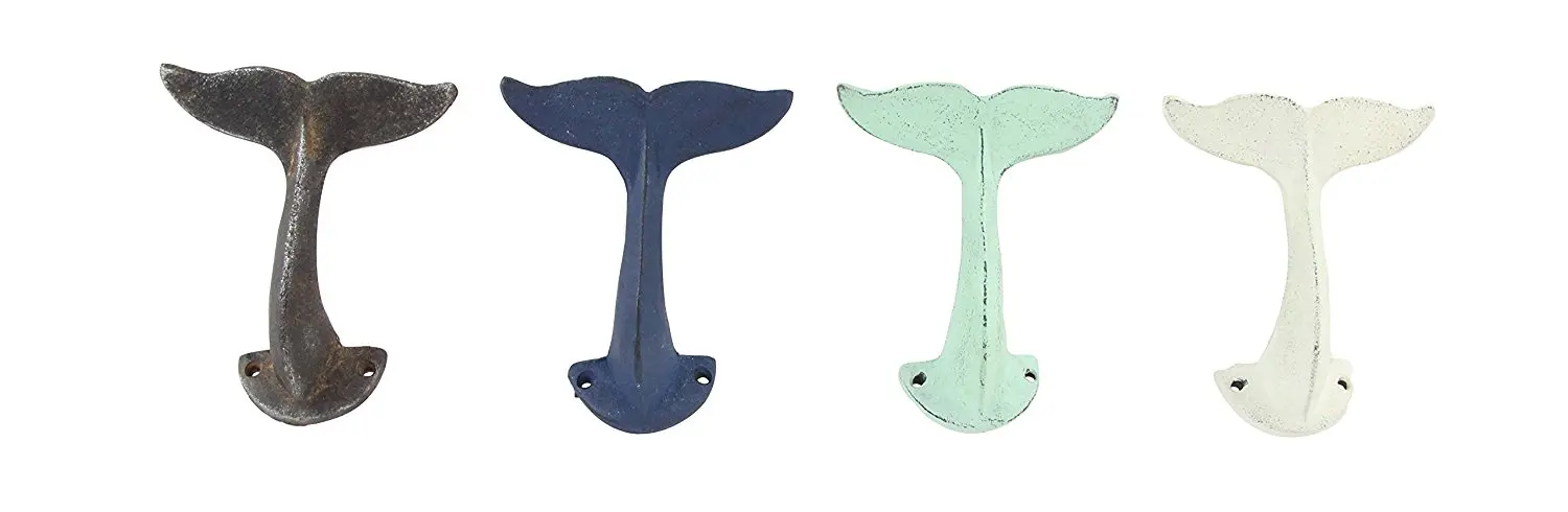 GwG Outlet Mtl Whal Fluke Hook 4 Assorted 5"W, 6"H 59426