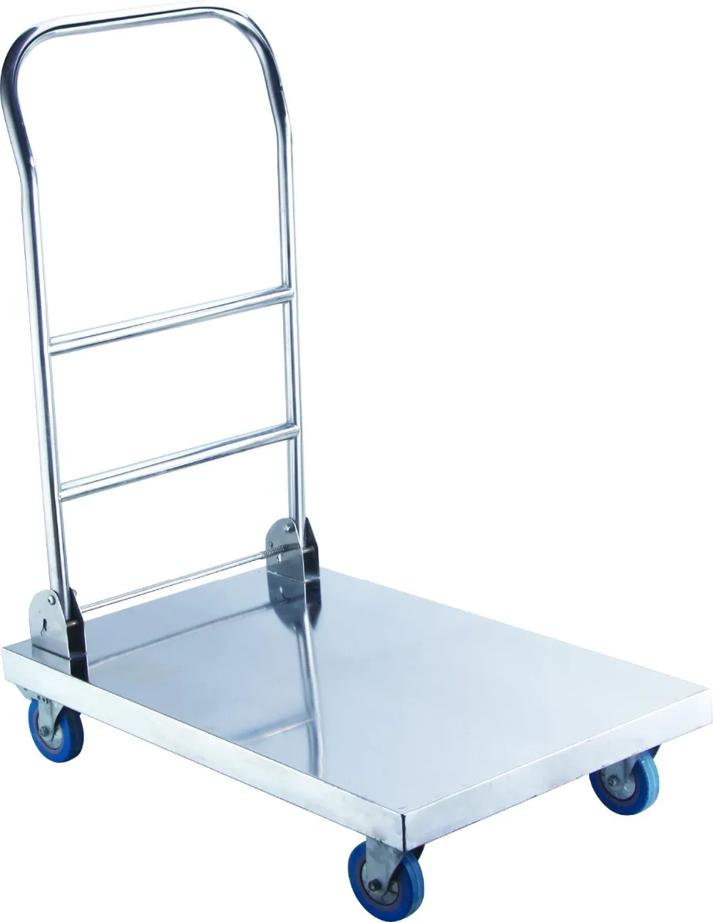 Stainless Steel Industrial Transport Platform Hand Trolley Folding Hand