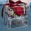 Clear acrylic lollipop box Perspex rose box lollypop packaging box