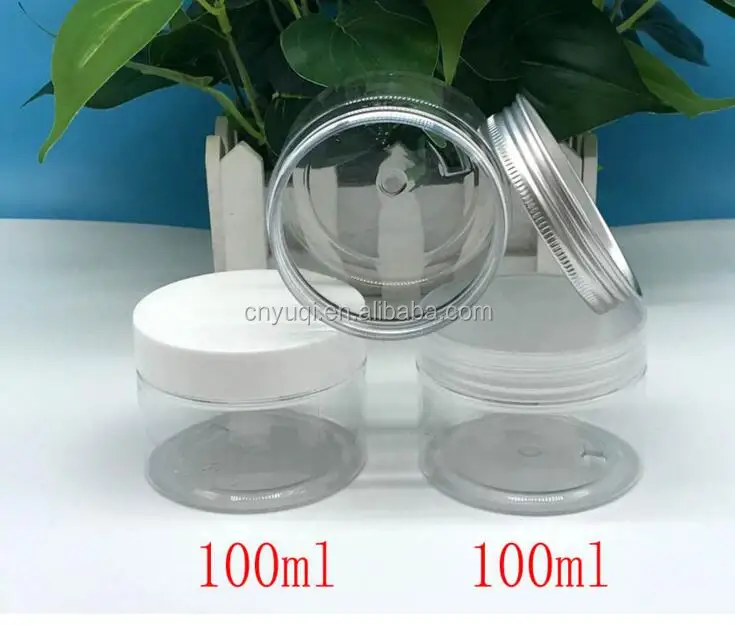 50ml 100ml 150ml 200ml 500ml Plastic Jar With Metal Cap Buy Plastic