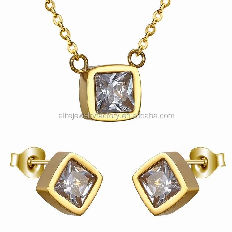 Elite Jewelry Set Stainless Steel Fashion Jewelry 2016 Dubai Jewelry