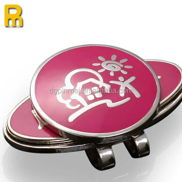 Bulk Cheap Custom Novelty Golf Metal Ball Markers For Promotional Gifts