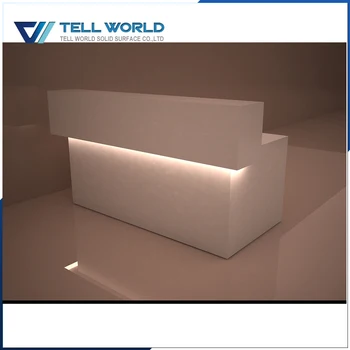 Simple Modern White Illuminated Beauty Salon Reception Desks Buy