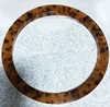 Custom LUCITE Plastic Acetie Acid Acetate Resin Ring Bag Handle/Clutch Handle Round Acrylic Purse Tortoiseshell O Ring handle