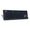 2019 Hot selling mechanical keyboard TYPE C USB port RGB Gaming keyboard Miller new product keyboard GM807