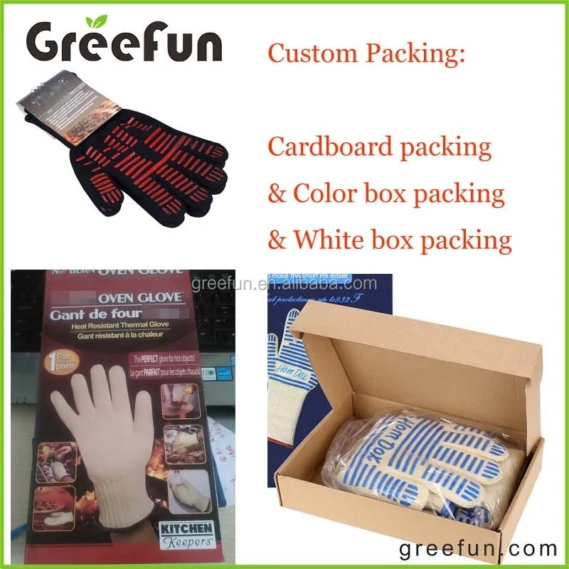 Heat Resistant Bbq Grill Gloves,Barbecue Grilling Glove,Forearm