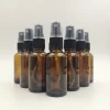 30ml 1oz YB thick amber glass fine mist spray bottle with mist sprayer pump and screw cap for essential oils Cosmetic Atomizers