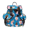 2016 3d printed muffin cartoon Vintage Canvas Rucksacks Cute School Satchel Rucksack Backpack Campus Bag