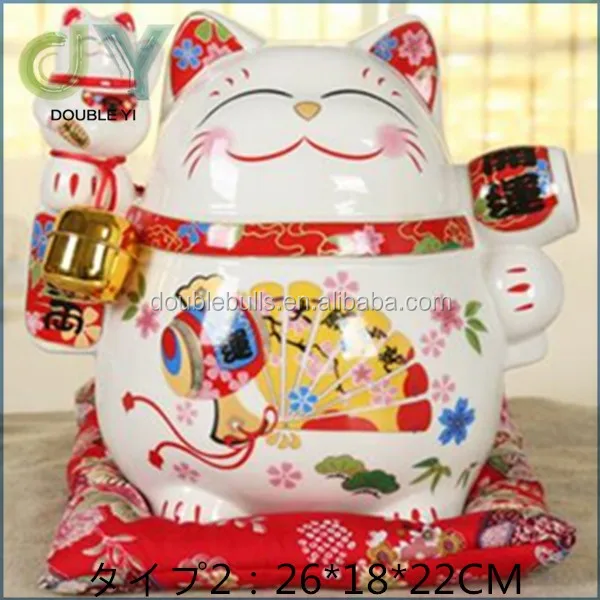 瓢箪置物 招き猫 ハンドメイド