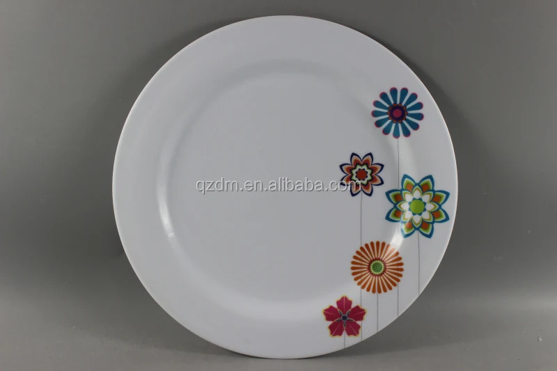 Wholesale Cheap White Plate Melamine dinner plate